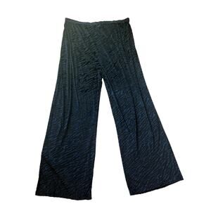 NWOT Daisy Street Zebra Velvet Burnout Sheer Pants Size 4X Trendy Eclectic Rave
